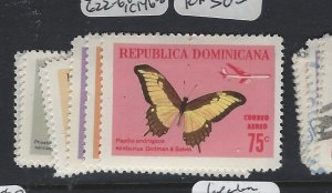 Dominican Republic Butterfly SC 622-6, C146-8 MOG (4gmt)