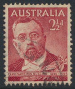 Australia SG 226 Used  1948  SC# 213 Von Mueller Botanist  see scan details