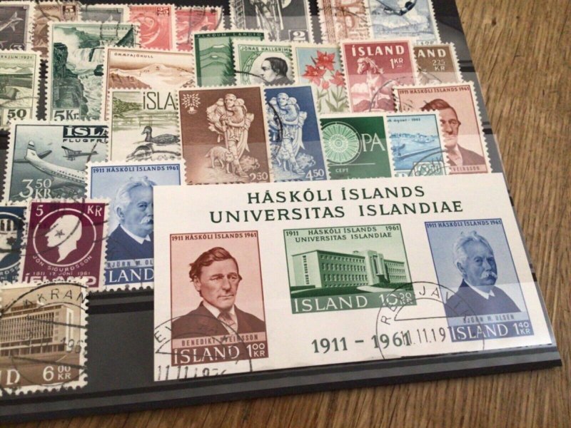 Iceland Island used  mixed stamps A12286