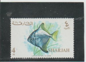 Sharjah  Scott#  159  MNH  (1966 Fish)