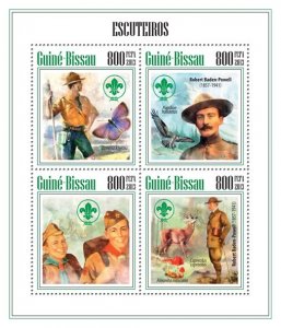 GUINEA BISSAU - 2013 - Scouts - Perf 4v Sheet - Mint Never Hinged