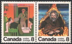 Canada SC#695-696 8¢ Canadian Writers: 2nd Series Pair (1976) MNH