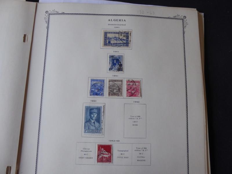 Algeria 1924-1971 Stamp Collection on Scott Specialty Album Pages