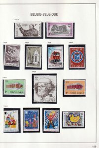 BELGIUM 1969/70 MNH+Mini Sheets (Apx 85 Items) (BR 1247 