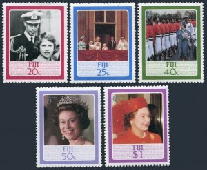 Fiji 544-548, MNH. Michel 534-537. QE II 60th birthday,1986.