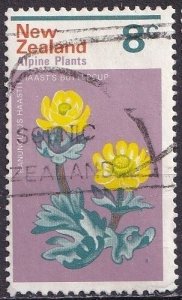 New Zealand 502 (used) Alpine plants: Haasp's buttercup (1972)