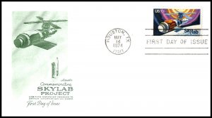 1974 Skylab Space Station Sc 1529 FDC with Artmaster cachet