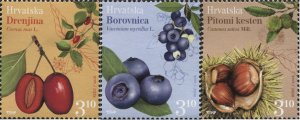 Croatia 2018 MNH Stamps Scott 1059-1061 Fruits