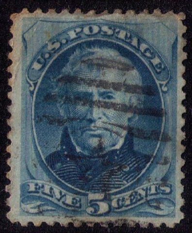 US Sc 179 Used 5c Bright Blue Very Fine