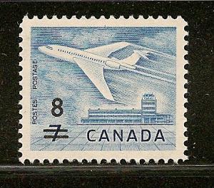 Canada #430 Jet Plane Surcharged MNH y /