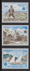 Monaco   #1178-1180   MNH   1979  Europa