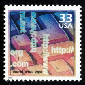 #3191n 33c World Wide Web, Mint **ANY 5=FREE SHIPPING**