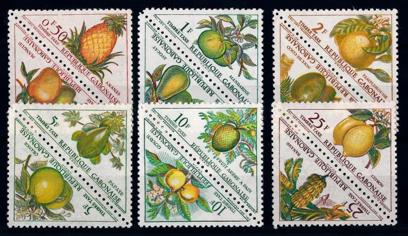 [66532] Gabon 1962 Flora Fruits Fruchte Triangles  MNH