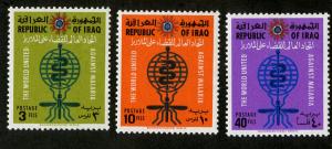 IRAQ 314-316 MNH SCV $2.25 BIN $1.25 MALERIA / MEDICINE