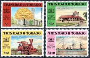 Trinidad & Tobago 321-324,324a, MNH. Mi 404-407, Bl.30. Princes Town-100. Train,