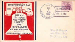 7.4.1934 - Independence Day - USS Northampton - F40627