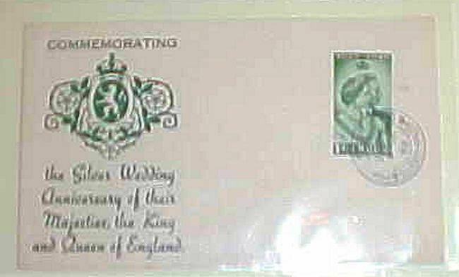 MALTA SILVER WEDDING KING & QUEEN OF ENGLAND 1949 CACHET UNADDRESSED