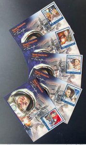 2016 Djibouti Mi. 1189 - 1193 Maximum Maxi Card Youri Gagarin Space-