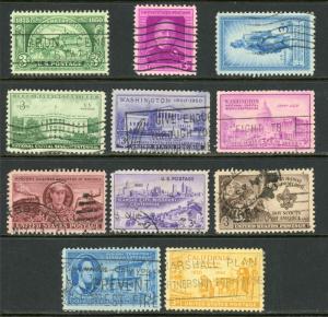 USA 1950 Commemorative Year Set Used #987-997