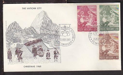 Vatican Christmas 1965 U/A FDC BIN