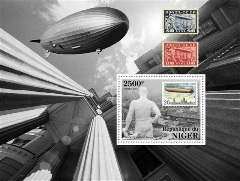 Niger - 2013 - Russian Stamp on Stamp - Stamp Souvenir Sheet 14A-261