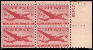 US - #C32 - Plate Block - MNH - SCV-0.45