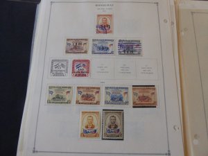 Honduras 1865-1976 Mint/Used Stamp Collection on Scott Intl Album Pages