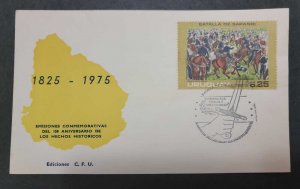 O) 1975 URUGUAY, THE OATH OF THE 33 BY JUAN M. BLANES, LIBERATION MOVEMENT, FDC