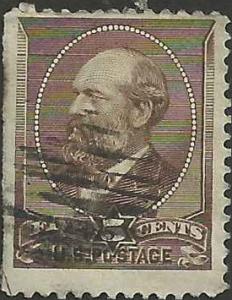 # 205 Yellow Brown Used James A. Garfield