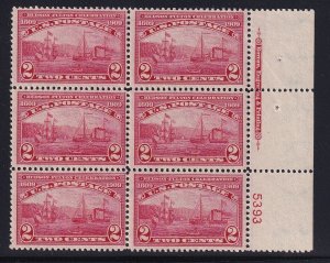 372 F-VF OG mint never hinged plate block with nice color  ! see pic !