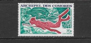 FISH& DIVER - COMORO ISLANDS #C44