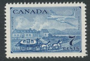 Canada #313 mint, Stagecoach