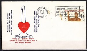 United States, 22/JUL/60 issue. Nat`l Jamboree,  Cancel &  Cachet. ^