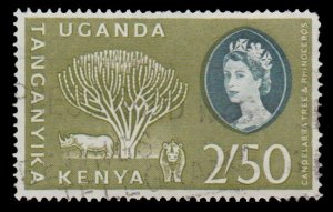 BRITISH EAST AFRICA KENYA UGANDA AND TANGANYIKA 1960 SCOTT 132. USED. # 2