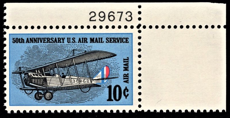 US C74 MNH VF 10 Cent 50th Anniversary U.S. Air Mail Service