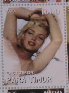 COLORFUL SEXY MARILYN MONROE MINT MINI SHEET.FROM TIMOR