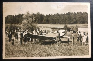 1933 Ljubljana Yugoslavia First Flight Postcard Cover FFC To Zagreb Croatia