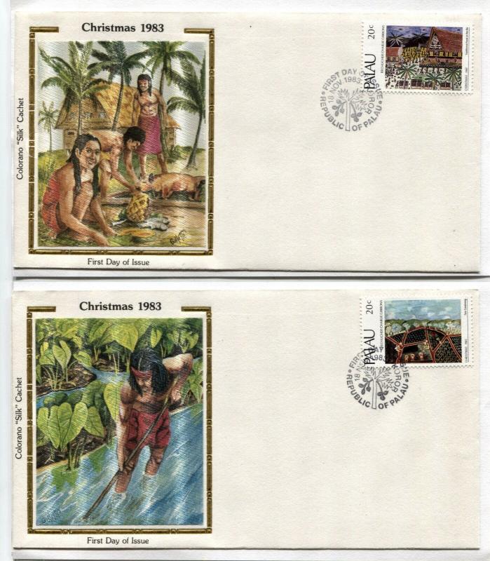 18 Republic of PALAU Christmas Bicentennial BIRDS FDC First Day Cover Collection