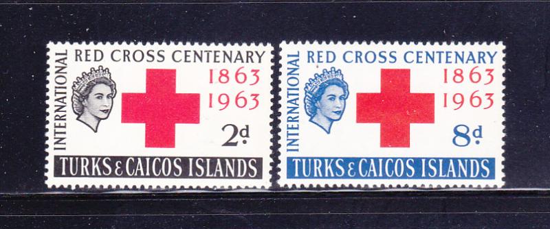 Turks and Caicos Islands 139-140 Set MH Red Cross (A)