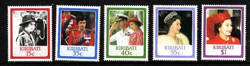 D3-Kiribati-Sc#470-4-unused NH set-QEII-Royalty-60th Birthda