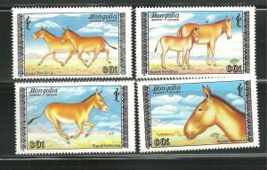 Mongolia 1713-16 MNH Horses