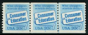 2005 US 20c Consumer Education coil, MNH PNC3 #4