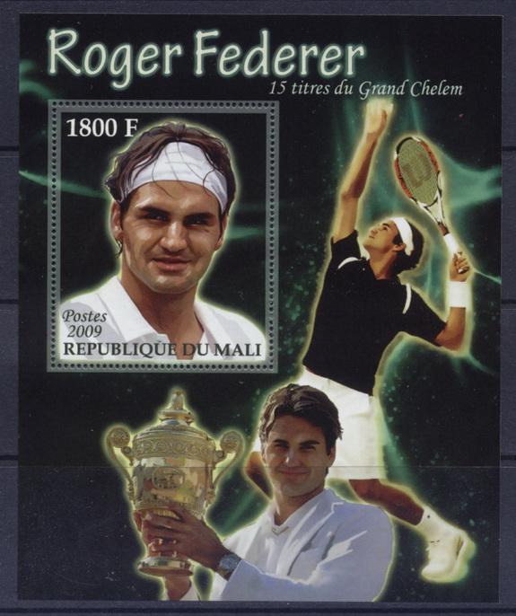 MALI SHEET MNH SPORTS TENNIS FEDERER