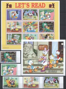 B1027 1997 Palau Walt Disney Animation Mickey Mouse Let'S Read Mnh