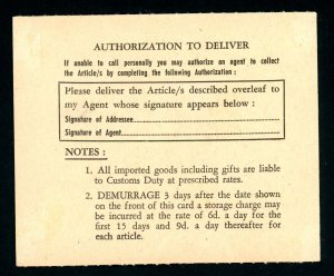 Papua 1954 Assessment Card