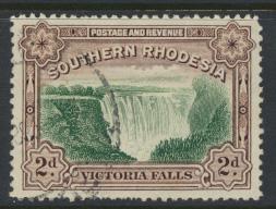 Southern Rhodesia  SG 35  SC# 37b   Used perf 12½   Victoria Falls see details
