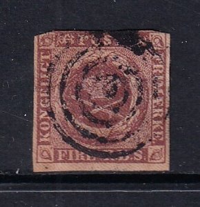 Denmark 1851 - Royal Emblems - F-Used # 2