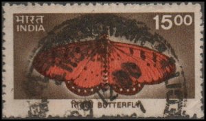 India 1827 - Used - 15r Butterfly (2000) (cv $1.15)