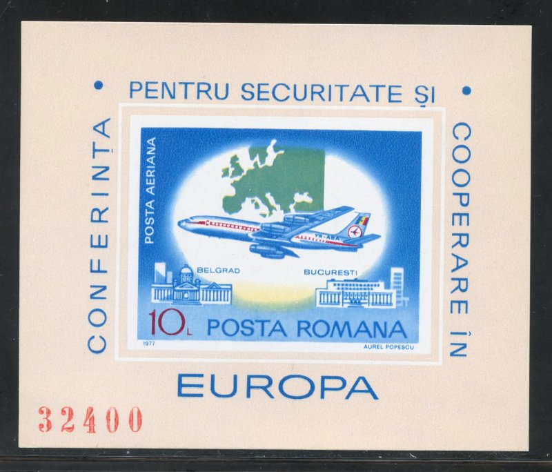 Romania  C212  MNH Europa  Souvenir Sheet from 1977