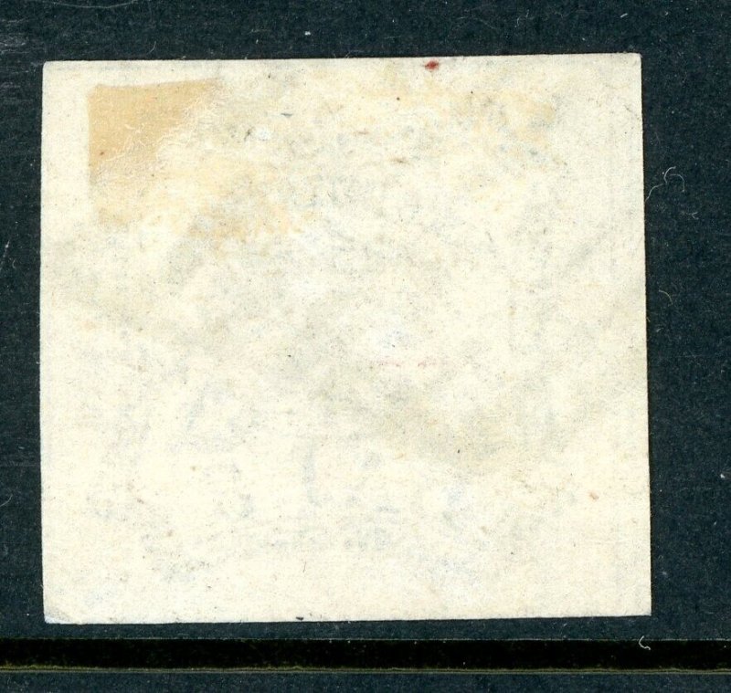 Italy 1852 Roman (Papal) States 8b Black Scott #9 VFU M995 ⭐⭐⭐⭐⭐